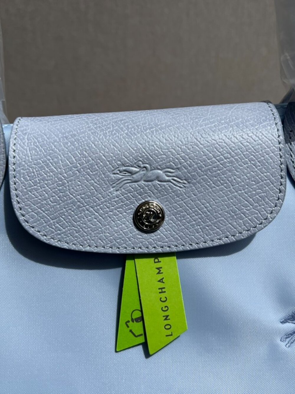 Longchamp Le Pliage Energy Tote Bag Light Blue - Picture 5 of 9